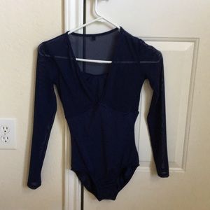 Mariia “Adelaida” Long Sleeve Mesh Leotard